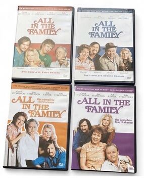 All in the Family Seasons 1-4 DVD Box Set Complete Classic TV Series Bundle